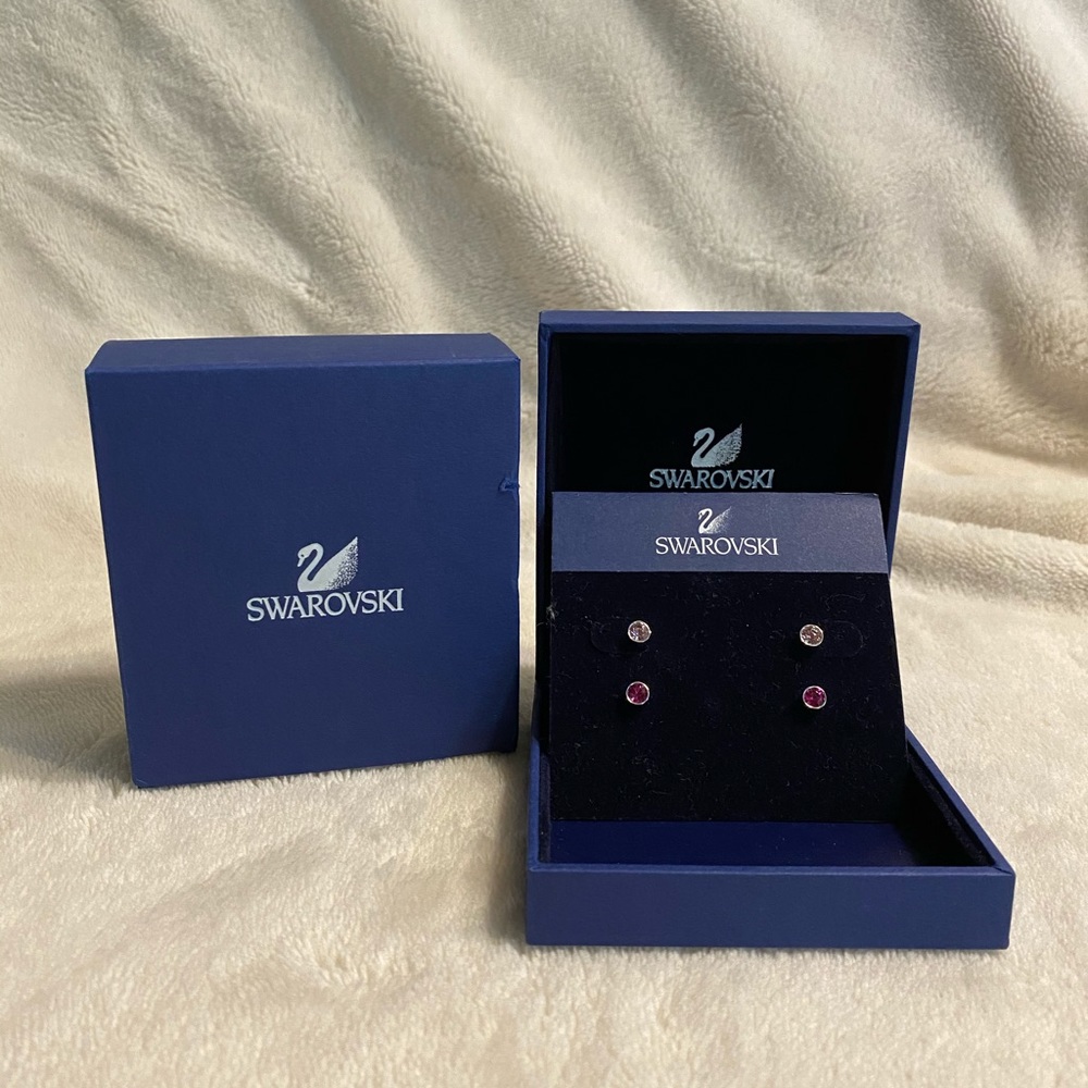 Swarovski Tennis Stud Set